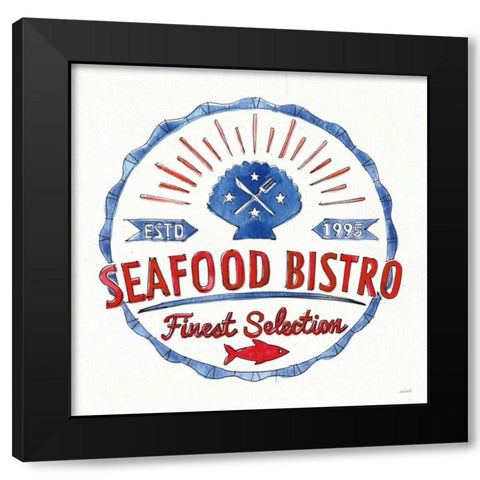 Seafood Shanty VII Black Modern Wood Framed Art Print by Tavoletti, Anne