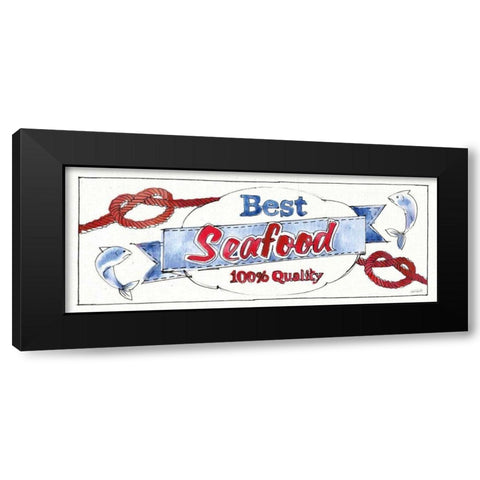 Seafood Shanty IX Black Modern Wood Framed Art Print by Tavoletti, Anne