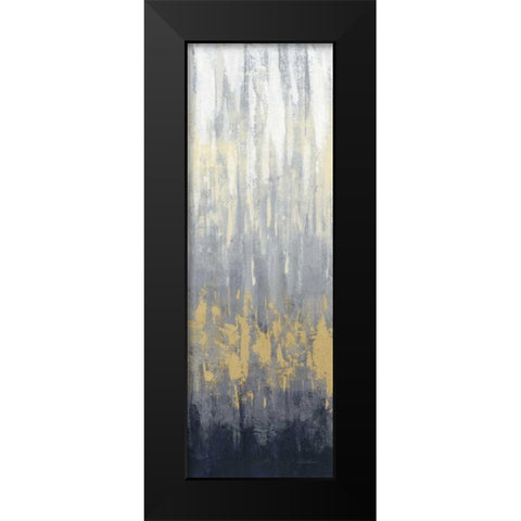 Rain on Asphalt II Navy Black Modern Wood Framed Art Print by Vassileva, Silvia