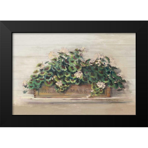 Market Geraniums Farmers Market CropMarket Geraniums Black Modern Wood Framed Art Print by Rowan, Carol