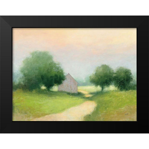 Country Road Black Modern Wood Framed Art Print by Purinton, Julia