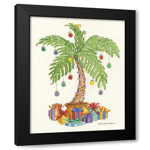 Palm Tree Gifts Crop Black Modern Wood Framed Art Print with Double Matting by McKenna, Kathleen Parr