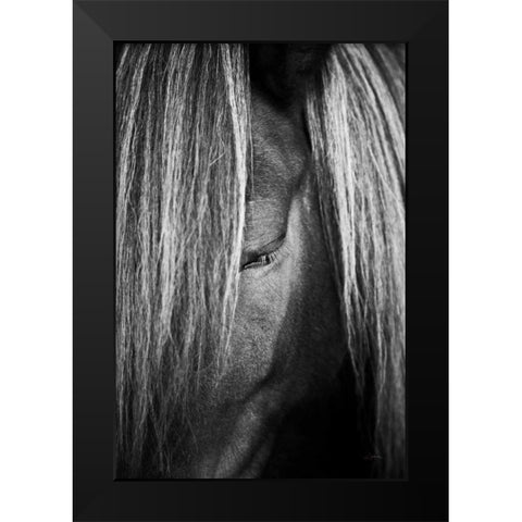 Shy v2 Black Modern Wood Framed Art Print by Aledanda