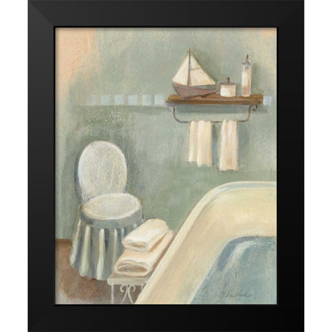 Steam Bath I - Wag Black Modern Wood Framed Art Print by Vassileva, Silvia