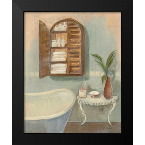 Steam Bath II - Wag Black Modern Wood Framed Art Print by Vassileva, Silvia