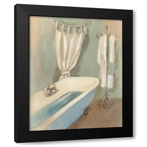 Steam Bath III - Wag Black Modern Wood Framed Art Print by Vassileva, Silvia