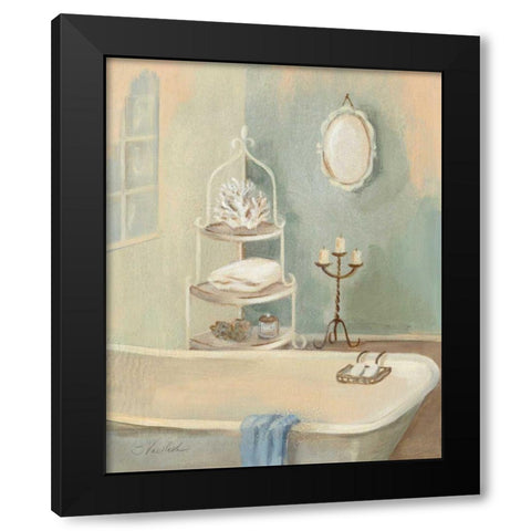 Steam Bath IV - Wag Black Modern Wood Framed Art Print with Double Matting by Vassileva, Silvia