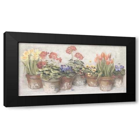 Spring in the Greenhouse Neutral Black Modern Wood Framed Art Print with Double Matting by Rowan, Carol