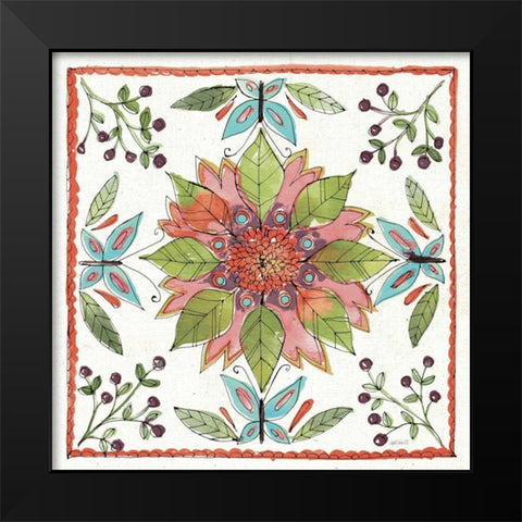 Simply Petals IX Warm Black Modern Wood Framed Art Print by Tavoletti, Anne