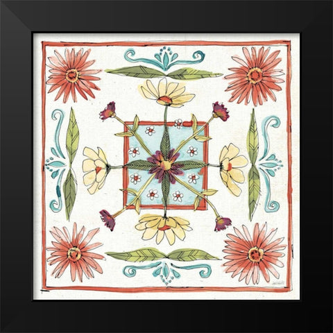 Simply Petals X Warm Black Modern Wood Framed Art Print by Tavoletti, Anne