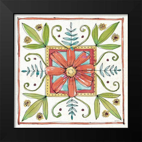 Simply Petals XII Warm Black Modern Wood Framed Art Print by Tavoletti, Anne