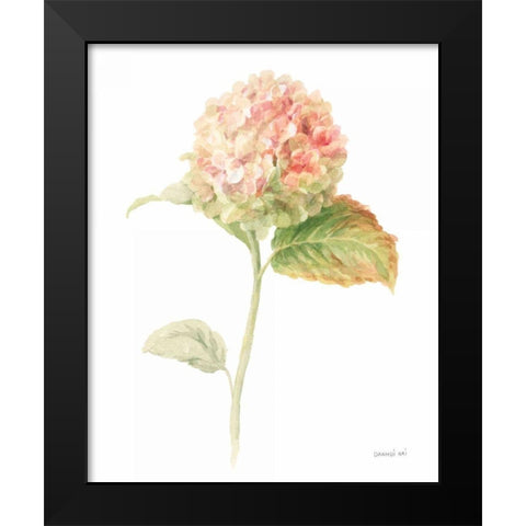 Floursack Florals on White V Black Modern Wood Framed Art Print by Nai, Danhui