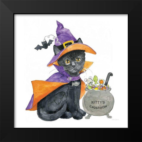 Halloween Pets I Black Modern Wood Framed Art Print by Grove, Beth