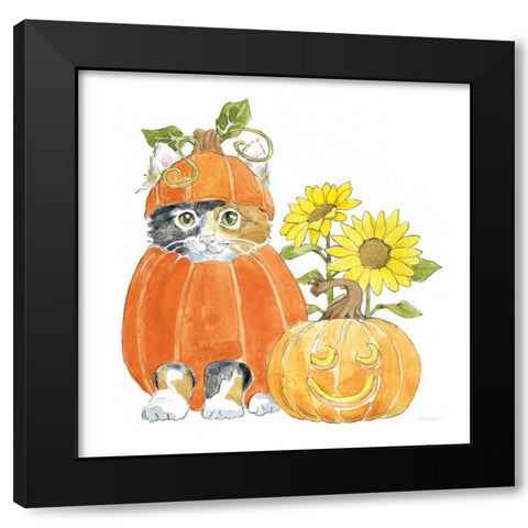 Halloween Pets II Black Modern Wood Framed Art Print with Double Matting by Grove, Beth