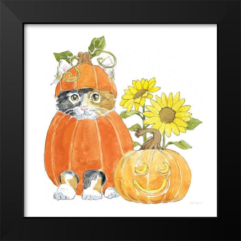 Halloween Pets II Black Modern Wood Framed Art Print by Grove, Beth