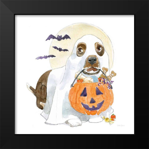 Halloween Pets III Black Modern Wood Framed Art Print by Grove, Beth