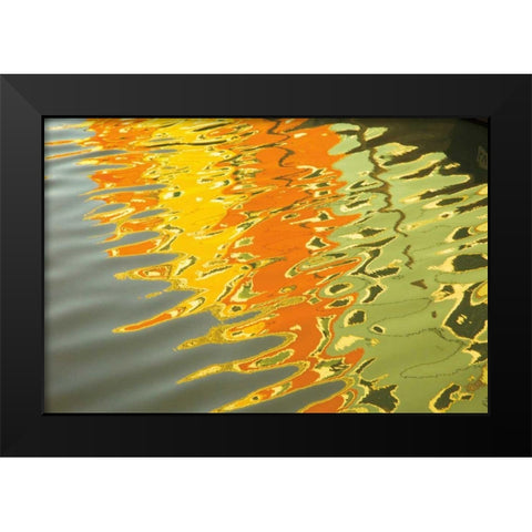 Reflections of Burano III Black Modern Wood Framed Art Print by Aledanda