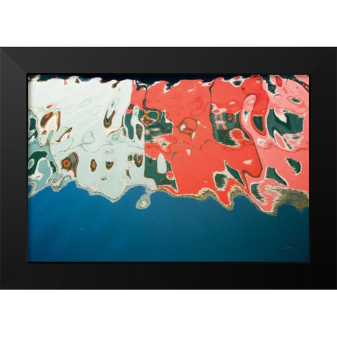Reflections of Burano IV Black Modern Wood Framed Art Print by Aledanda
