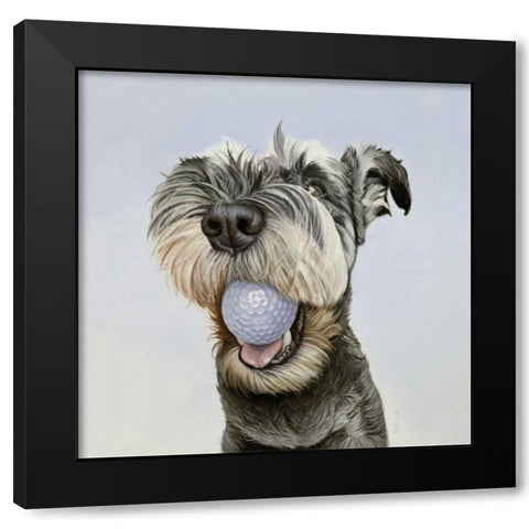 PJ Black Modern Wood Framed Art Print by Ruby, James