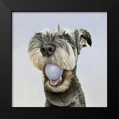 PJ Black Modern Wood Framed Art Print by Ruby, James