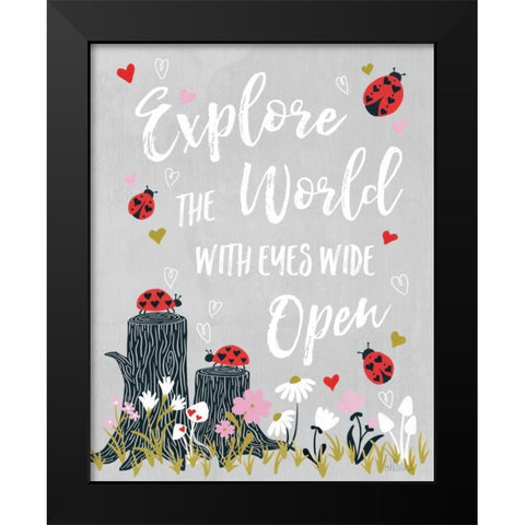 Lovebug I Black Modern Wood Framed Art Print by Marshall, Laura