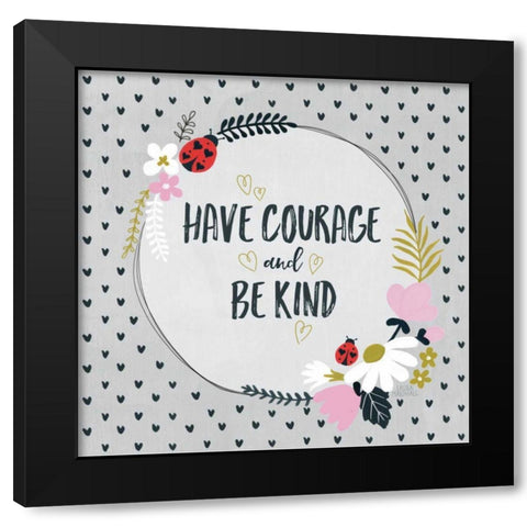 Lovebug IV Black Modern Wood Framed Art Print with Double Matting by Marshall, Laura