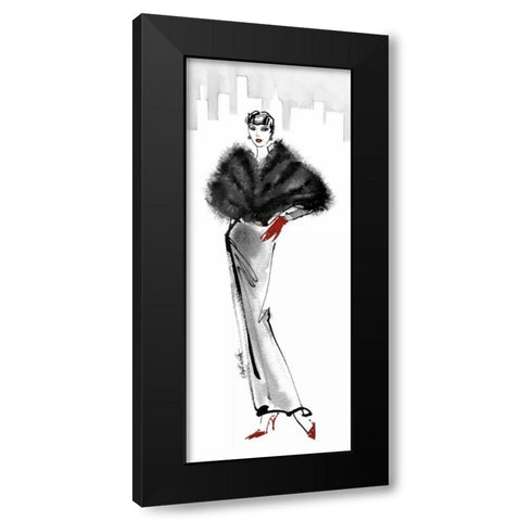 Fifties Fashion I Red Gloves Black Modern Wood Framed Art Print with Double Matting by Tavoletti, Anne