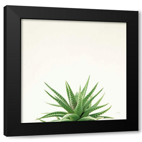 Succulent Simplicity I Neutral Black Modern Wood Framed Art Print with Double Matting by Bradley, Felicity