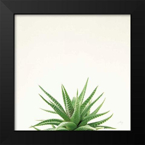 Succulent Simplicity I Neutral Black Modern Wood Framed Art Print by Bradley, Felicity