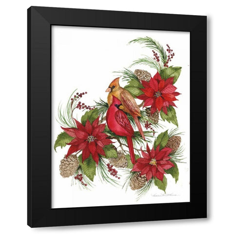 Holiday Happiness III Black Modern Wood Framed Art Print with Double Matting by McKenna, Kathleen Parr