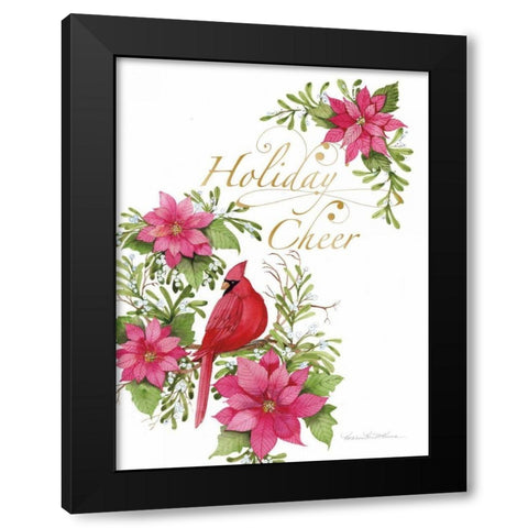 Holiday Happiness V Black Modern Wood Framed Art Print by McKenna, Kathleen Parr