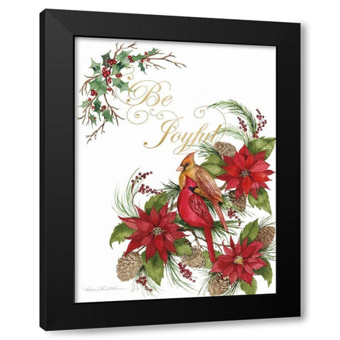 Holiday Happiness VI Black Modern Wood Framed Art Print with Double Matting by McKenna, Kathleen Parr