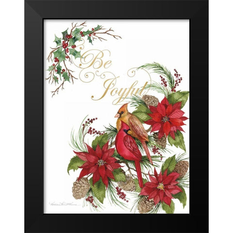 Holiday Happiness VI Black Modern Wood Framed Art Print by McKenna, Kathleen Parr