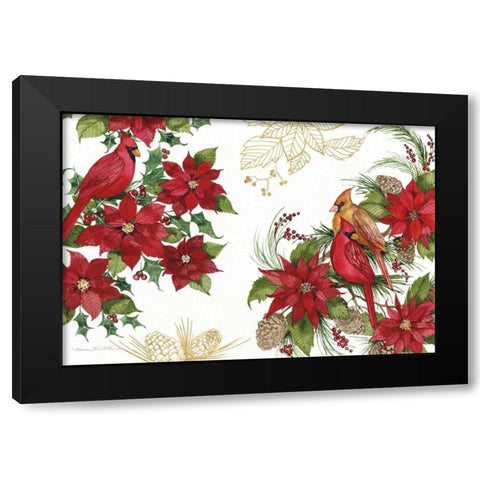 Holiday Happiness VII Black Modern Wood Framed Art Print by McKenna, Kathleen Parr