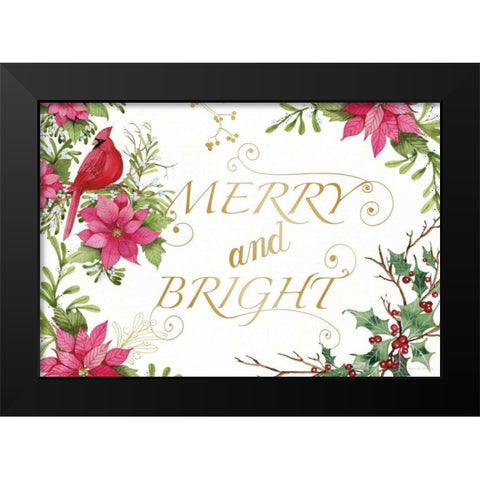 Holiday Happiness VIII Black Modern Wood Framed Art Print by McKenna, Kathleen Parr