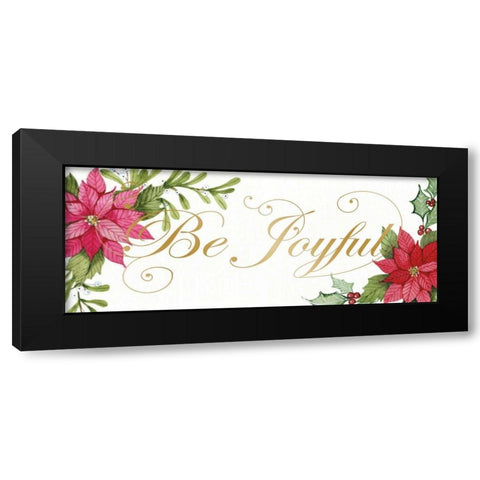 Holiday Happiness IX Black Modern Wood Framed Art Print with Double Matting by McKenna, Kathleen Parr