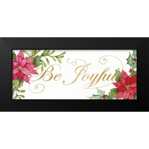 Holiday Happiness IX Black Modern Wood Framed Art Print by McKenna, Kathleen Parr