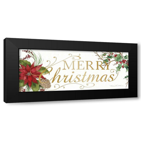 Holiday Happiness X Black Modern Wood Framed Art Print by McKenna, Kathleen Parr