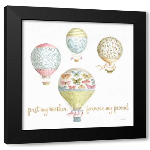 Beautiful Romance XXI Mother Black Modern Wood Framed Art Print with Double Matting by Audit, Lisa