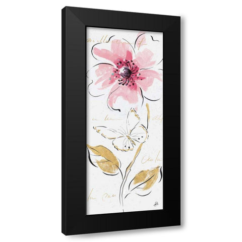 Simply Pink V Black Modern Wood Framed Art Print with Double Matting by Brissonnet, Daphne