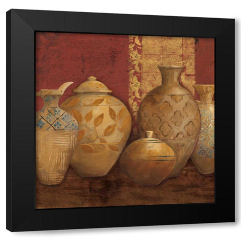 Aegean Vessels Spice Extra Vessel Crop Black Modern Wood Framed Art Print by Tillmon, Avery