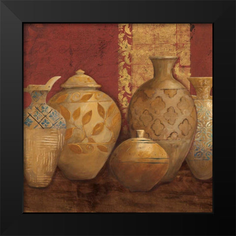 Aegean Vessels Spice Extra Vessel Crop Black Modern Wood Framed Art Print by Tillmon, Avery