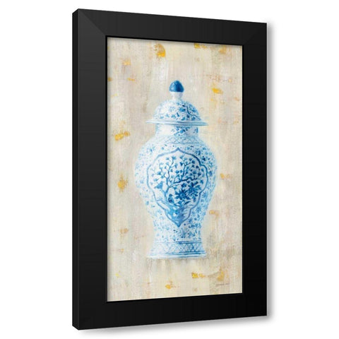 Ginger Jar I Light Crop Black Modern Wood Framed Art Print with Double Matting by Nai, Danhui