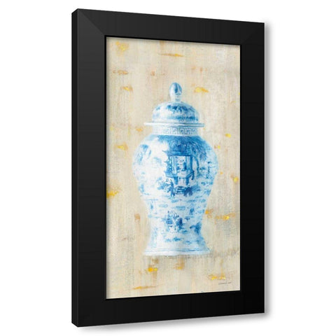 Ginger Jar II Light Crop Black Modern Wood Framed Art Print with Double Matting by Nai, Danhui