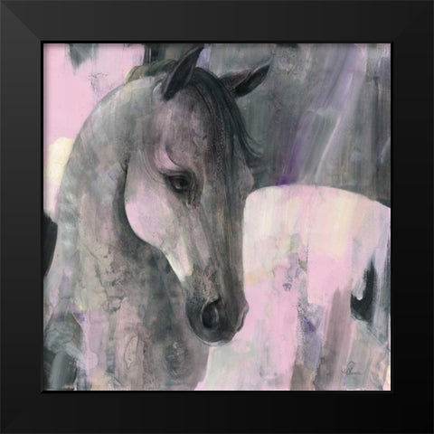 Gallant Black Modern Wood Framed Art Print by Hristova, Albena