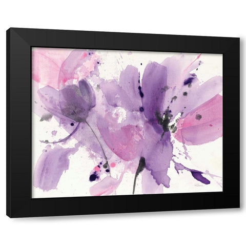 Vibrant Black Modern Wood Framed Art Print by Hristova, Albena