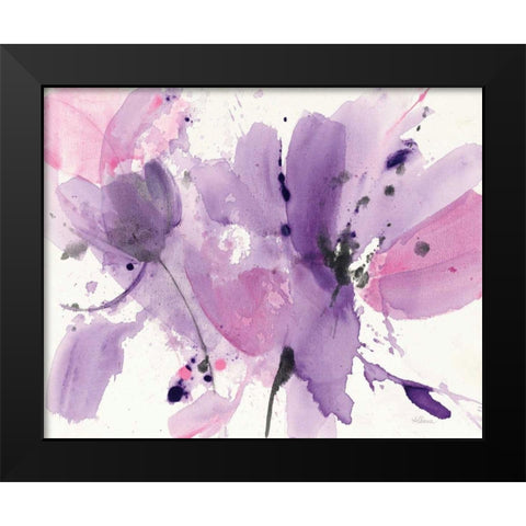 Vibrant Black Modern Wood Framed Art Print by Hristova, Albena