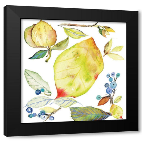 Harvest Rush I Black Modern Wood Framed Art Print with Double Matting by Rice, Kristy