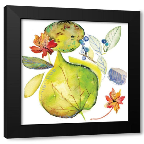 Harvest Rush II Black Modern Wood Framed Art Print by Rice, Kristy