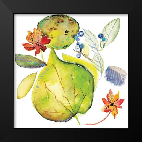 Harvest Rush II Black Modern Wood Framed Art Print by Rice, Kristy